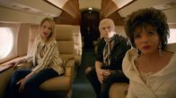 American Horror Story – L-R: Coco St. Pierre Vanderbilt (Leslie Grossman), James March (Evan Peters), Bubbles McGee (Joan Collins)