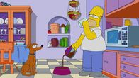 Die Simpsons – Knecht Ruprecht (l.); Homer (r.)