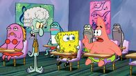 SpongeBob Schwammkopf – L-R: Squidward, SpongeBob, Patrick