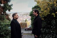 Tatort – SWR TATORT: ÜBERLEBE WENIGSTENS BIS MORGEN Uhr im SWR. Die Stuttgarter Tatortkommissare Thorsten Lannert (Richy Müller) und Sebastian Bootz (Felix Klare).