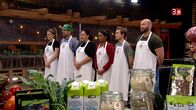 MasterChef Schweiz – L-R: Sandra Girbal, Chris Nilson, Maria Binotto, Sinthuya Loganathan, Yannick Bormuth, Viseslav Rados