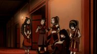 Avatar - Herr der Elemente – L-R: Katara, Sokka, Suki, Zuko, Toph