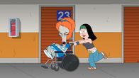 American Dad! – Roger (l.); Hayley (r.)