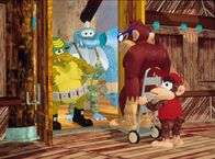 Donkey Kongs Abenteuer – Diddy Kong, r., Donkey Kong, 2.v.r.
