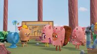 Beccas Bande - Mit Mut wird alles gut! – Für die große Parade baut Beccas Bande mit Billys Hilfe einen Umzugswagen. Ihr Motto: die Geschichte von den drei kleinen Schweinchen.