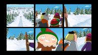 Family Guy – Peter stattet jedes Familienmitglied für die Talfahrt mit dem antiken Esstisch als Schlitten mit einer GoPro aus, doch Stewie (M. unten) denkt nur an Selfies ...