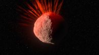 Strip the Cosmos - Im Innersten des Universums – Die Oberfläche von Bennu heizt sich auf und sendet Infrarotstrahlung aus, die sie abbremst. Dies ist als Yarkovsky-Effekt bekannt.