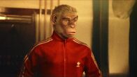 Better Man - Die Robbie Williams Story – Jonno Davies as ìRobbie Williams" in Better Man from Paramount Pictures.
