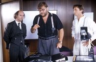 Mozart und Meisel – (v.li.) Herbert Pendl (Kommissar Wobisch), Götz Kauffmann (Meisel), Andreas Vitasek (Axel Mozart).
