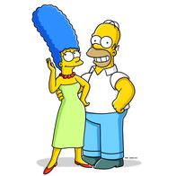 Die Simpsons – L-R: Marge, Homer