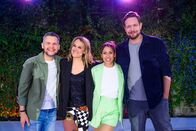 Der ZDF Comedy Sommer – Viel Spaß an einem Sommerabend: von links: Tobias Mann, Lisa Feller, Negah Amiri und Bastian Bielendorfer auf der Bühne des "ZDF Comedy Sommer"