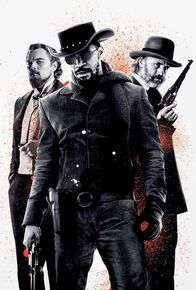Zum OSCAR 2025: Django Unchained – L-R: Calvin Candie (Leonardo DiCaprio), Django (Jamie Foxx), Dr. King Schultz (Christoph Waltz).