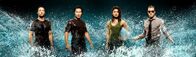 Hawaii Five-0 – (1. Staffel) - Im Kampf gegen das organisierte Verbrechen im Paradies: Steve McGarrett (Alex O'Loughlin, l.), Danny Williams (Scott Caan, r.), Chin Ho Kelly (Daniel Dae Kim, 2.v.l.) und Kono Kalakaua (Grace Park, 2.v.r.) ...