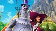 Peter Pan - Neue Abenteuer – Hook ist es gelungen, die Muschel in seine Hände zu bekommen. Nun hat er die Macht über Barrum und kann sich von ihm wünschen, was er will.