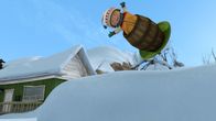 Snowsnaps' Winterspiele – Sami hat sich eine besondere Tasse für die Party ausgesucht.