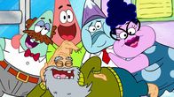 Die Patrick Star Show – Cecil (l.), Patrick (2.v.l.), GrandPat (vorne), Bunny (r.)