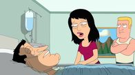 Family Guy – (v.l.n.r.) Glenn Quagmire; Brenda Q; Jeff