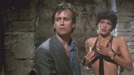 Castle Freak – L-R: John Reilly (Jeffrey Combs), Sylvana (Raffaella Offidani)