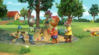Pip und Posy – Das Gemeinschaftswerk ist vollendet: Die beste Sandburg der Welt! Das finden zumindest Pip, Posy und Zac.