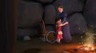 Heidi – Heidi findet Fräulein Rottenmeier und umarmt sie.