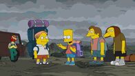 Die Simpsons – (v.l.n.r.) Hausmeister Willie; Martin; Bart; Nelson: Dolph