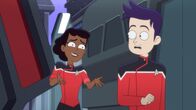 Star Trek: Lower Decks – v.li.: Beckett Mariner, Brad Boimler