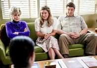 Young Sheldon – L-R: Constance 'Meemaw' Tucker (Annie Potts), Mary Cooper (Zoe Perry), George Cooper Sr. (Lance Barber).