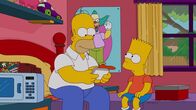 Die Simpsons – Gemeinsam reisen Homer (l.), Marge, Lisa, Maggie und Bart (r.) nach New York, um Barts Ex-Freundin Mary Spuckler ausfindig machen. Doch werden sie dabei erfolgreich sein?