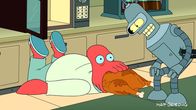 Futurama – Zugegeben, Bender (l.) war schon bevor er technisch aufgemotzt wurde Zoidberg (l.) überlegen ...