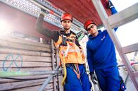Azubi Storys – Cool auf der Baustelle: Vadzhib (l) macht in Dortmund eine Ausbildung zum Gerüstbauer. Ausbilder Michael steht ihm zur Seite.