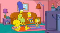 Die Simpsons – (v.l.n.r.) Lisa; Marge; Bart; Maggie