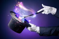 Crazy Clips – Magier- Hand mit Zauberstab und Hut