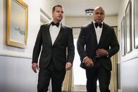 Navy CIS: L.A. – Pictured: Chris O\'Donnell (Special Agent G. Callen) and LL COOL J (Special Agent Sam Hanna).