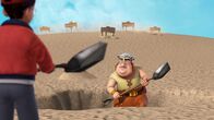 Peter Pan - Neue Abenteuer – Smee und John graben auf Nimmerland nach einem Schatz.