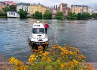 Stockholm, da will ich hin! – Michael Friemel auf einem Taxiboot