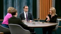 Caren Miosga – Caren Miosga mit ihren Gästen: Kevin Kühnert (SPD-Generalsekretär), Jens Spahn (stellv. Vorsitzender CDU/CSU-Bundestagsfraktion) und Melanie Amann (stellv. Chefredakteurin DER SPIEGEL, v. l. n. r.).