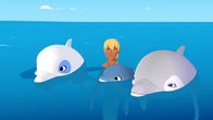 Zoom - Der weiße Delfin – Yann und Zoom haben einen Baby-Delfin und seine Mutter entdeckt. Zoom ist begeistert über seine neuen Freunde, Yann dagegen ein wenig eifersüchtig.