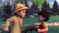 Heidi – Peter ärgert sich, weil Heidi sein Geheimnis wissen möchte.