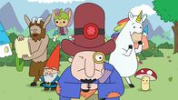 Super Happy Magic Forest – v.l.n.r.) waren erfolgreich bei den Waldelfen. Die Herrschaft des Rätselmeisters (vorne) durch den Zauberhut Auge von Vernon ist beendet.