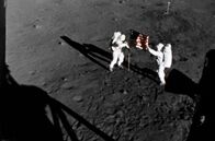 Die Rückkehr zum Mond – Neil Armstrong (l.) und Buzz Aldrin