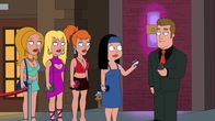 American Dad! – Kristen (l.), Danuta (2.v.l.), Zooey (m.), Hayley (2.v.r.)