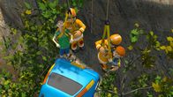 Feuerwehrmann Sam – Dilys und Norman können in letzter Sekunde aus ihrem abstürzenden Auto gerettet werden.