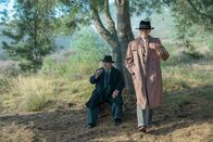 Babylon Berlin – (v.li.) Udo Samel (Ernst 'Buddha' Gennat), Franz Dinda (Krüger).