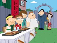 American Dad! – L-R: Toshi, Steve, Schmuely, Barry, Stan, Roger