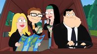 American Dad! – L-R: Francine, Steve, Hayley, Stan