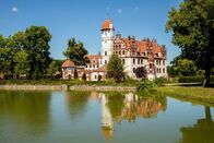 Wunderschön! – Basedow is the largest castle complex in northern Germany near Lake Malchiner. Commune of Basedow in the Mecklenburg Lake District in Mecklenburg-Western Pomerania.