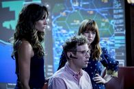Navy CIS: L.A. – "Asesinos" -- Pictured: Daniela Ruah (Special Agent Kensi Blye), Barrett Foa (Tech Operator Eric Beale) and RenÃ?