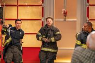 Station 19 – L-R: Travis Montgomery (Jay Hayden), Jack Gibson (Grey Damon), Dr. Ben Warren (Jason George)