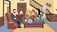 American Dad – L-R: Stan, Francine, Klaus, Steve, Hayley, Roger