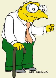 Die Simpsons – (15. Staffel) - Ist immer wieder in Unfälle verwickelt und wird dabei jedes mal schwer verletzt: Hans Maulwurf ...